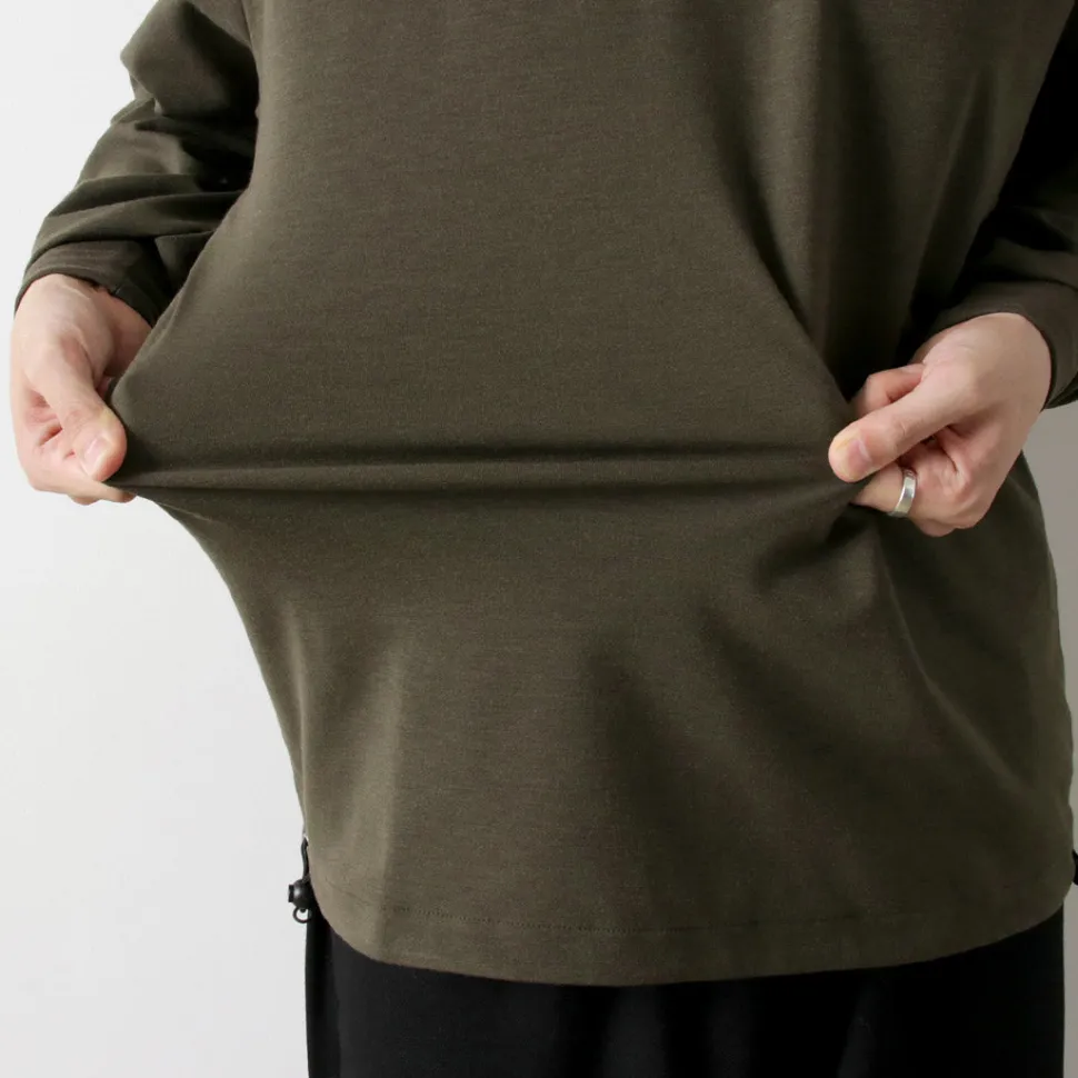 FLISTFIA / Long Sleeve Drawcord Pullover