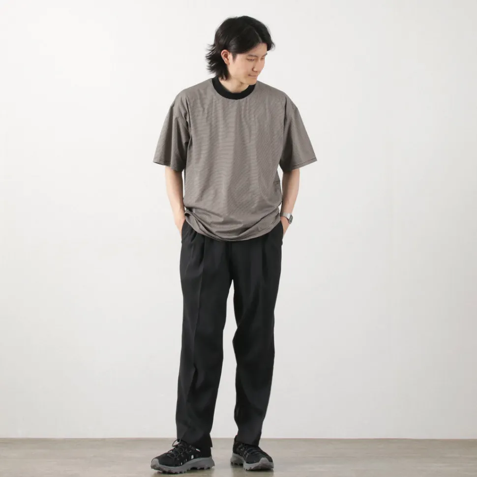 FLISTFIA / Loose fit Striped crew neck T-shirt