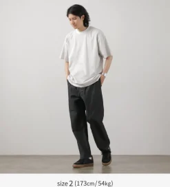 FLISTFIA / Loose fit Striped crew neck T-shirt