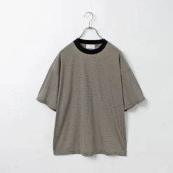 FLISTFIA / Loose fit Striped crew neck T-shirt