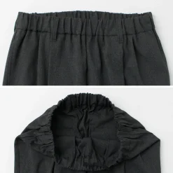 FLISTFIA / Wool-like Tuck Wide Trouesrs