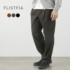 FLISTFIA / Wool-like Tuck Wide Trouesrs