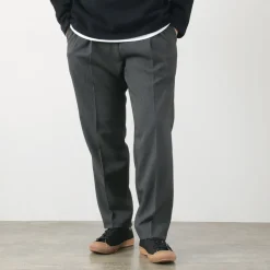 FLISTFIA / Wool-like Tuck Wide Trouesrs