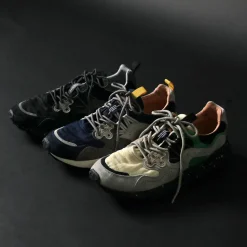 FLOWER MOUNTAIN / Yamano Three Pig Suede and Nylon Sneakers