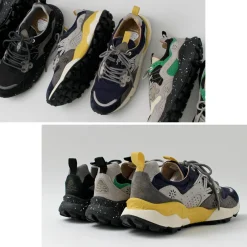 FLOWER MOUNTAIN / Yamano Three Pig Suede and Nylon Sneakers