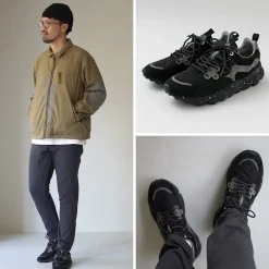 FLOWER MOUNTAIN / Yamano Three Pig Suede and Nylon Sneakers