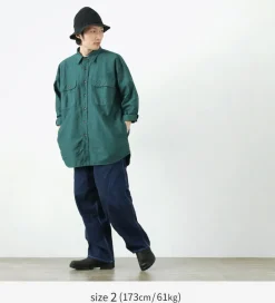 FNOR / Grandval garment dye Shrimp sleeve shirt coat