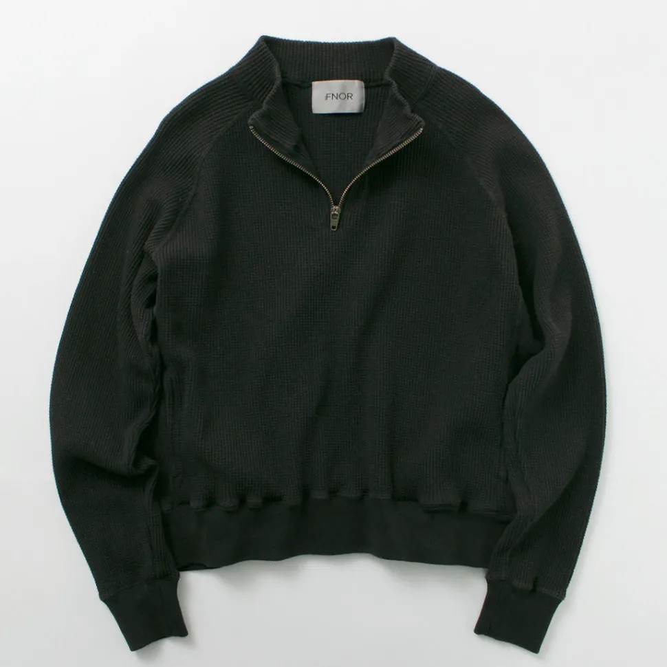 FNOR / Open-Ended Waffle Half-Zip Pullover