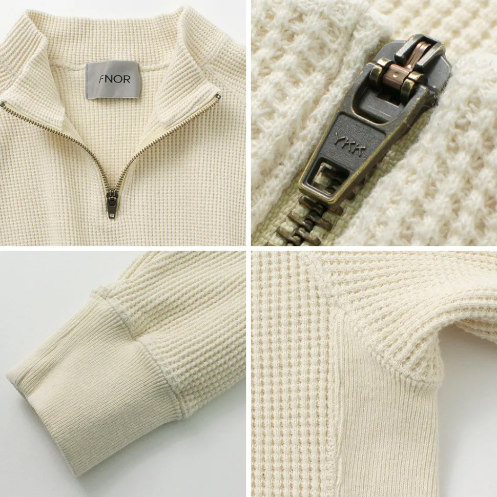 FNOR / Open-Ended Waffle Half-Zip Pullover