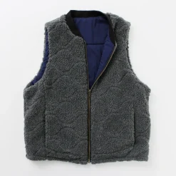 FNOR / Quilted Sheepskin Boa MIL Vest
