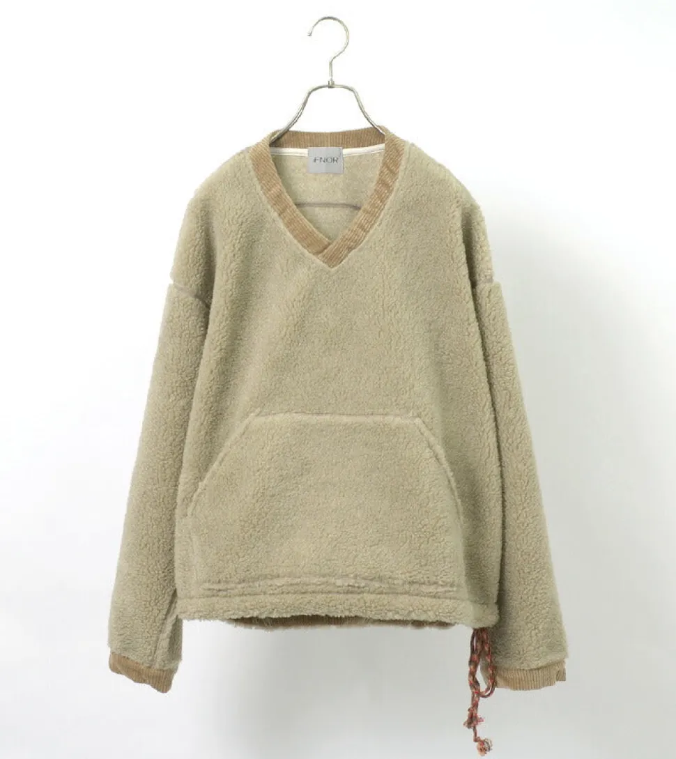 FNOR / V-Neck Boa Pullover