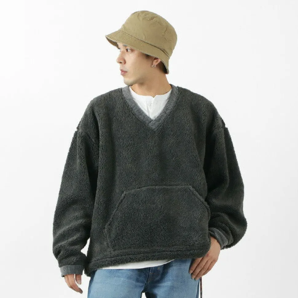 FNOR / V-Neck Boa Pullover