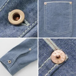 FOB FACTORY / F3487 Chambray pullover shirt