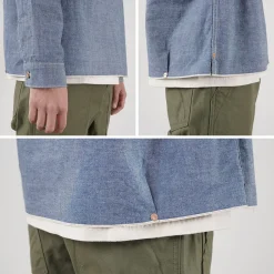FOB FACTORY / F3487 Chambray pullover shirt