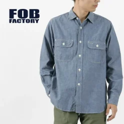 FOB FACTORY / F3494 Chambray work shirt