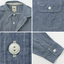 FOB FACTORY / F3494 Chambray work shirt