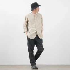 FOB FACTORY / F0516 Cotton hemp herringbone Trouser