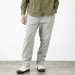 FOB FACTORY / F0513 Cotton Linen Double Wave Chambray Pants