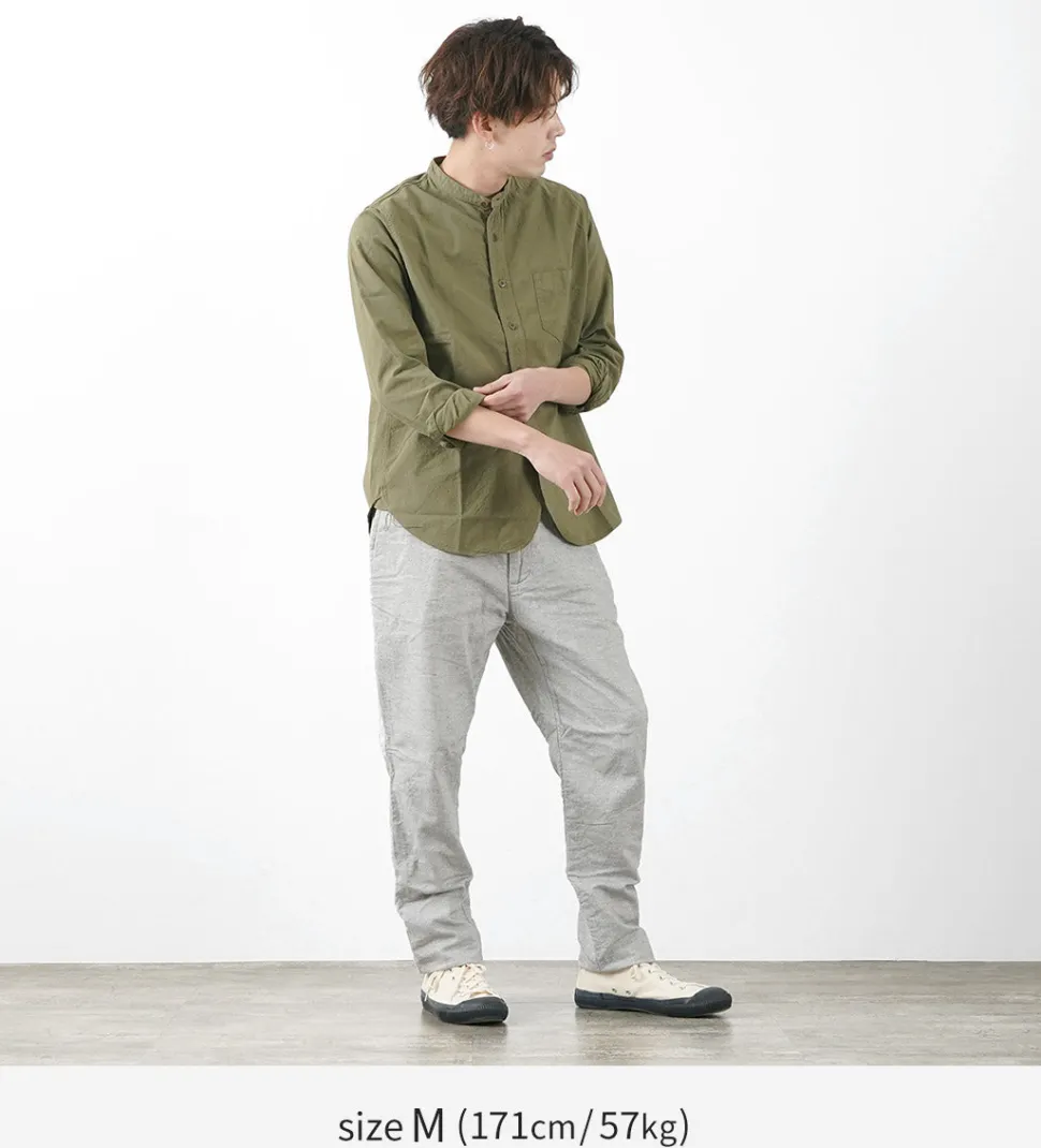 FOB FACTORY / F0513 Cotton Linen Double Wave Chambray Pants