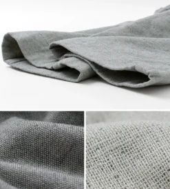 FOB FACTORY / F0513 Cotton Linen Double Wave Chambray Pants