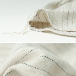 FOB FACTORY / F3485 C/W STRIPE BANDCOLLAR Shirt