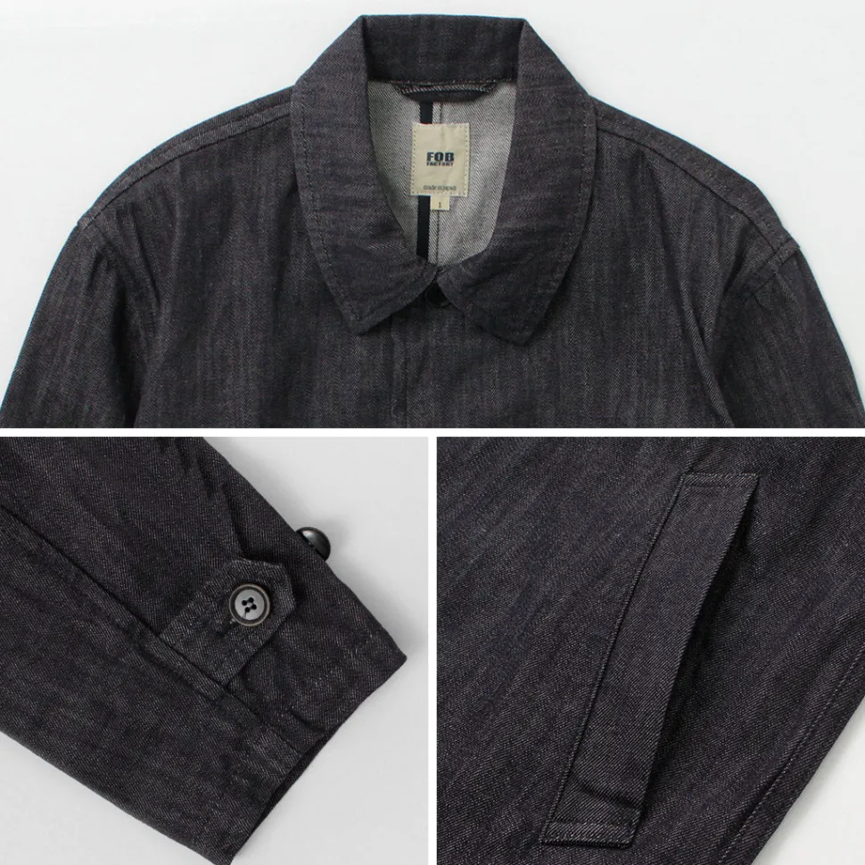 FOB FACTORY / F2437 Denim bask coat
