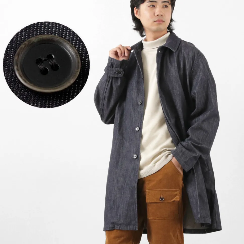 FOB FACTORY / F2437 Denim bask coat