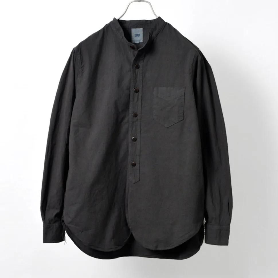 FOB FACTORY / F3464 Dye band collar shirt