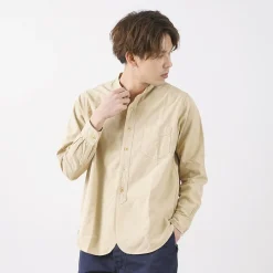FOB FACTORY / F3464 Dye band collar shirt