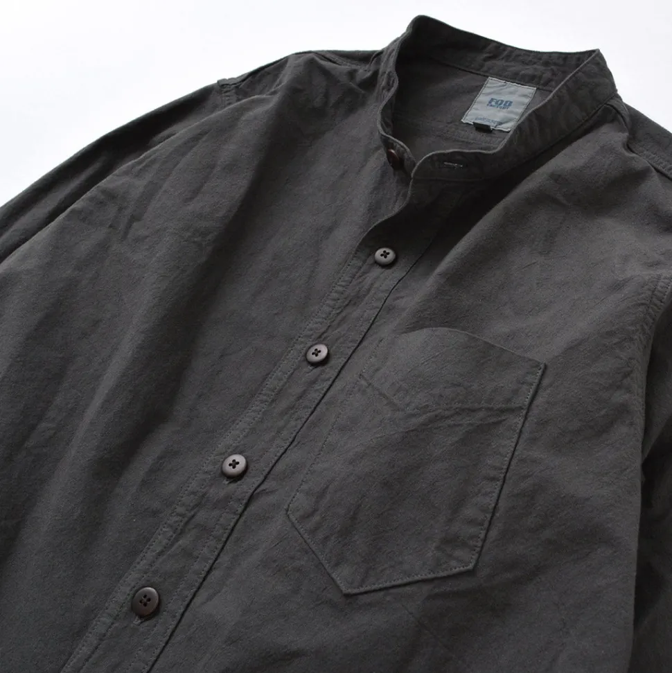 FOB FACTORY / F3464 Dye band collar shirt