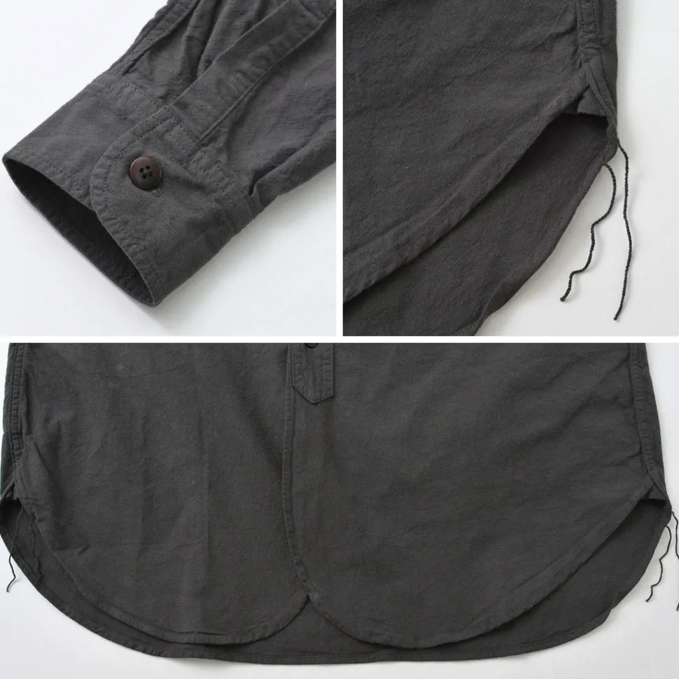 FOB FACTORY / F3464 Dye band collar shirt