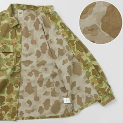 FOB FACTORY / F2362 Fatigue shirt jacket camo