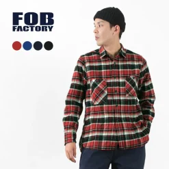 FOB FACTORY / F3481 HEAVY NEL WORK SHIRT