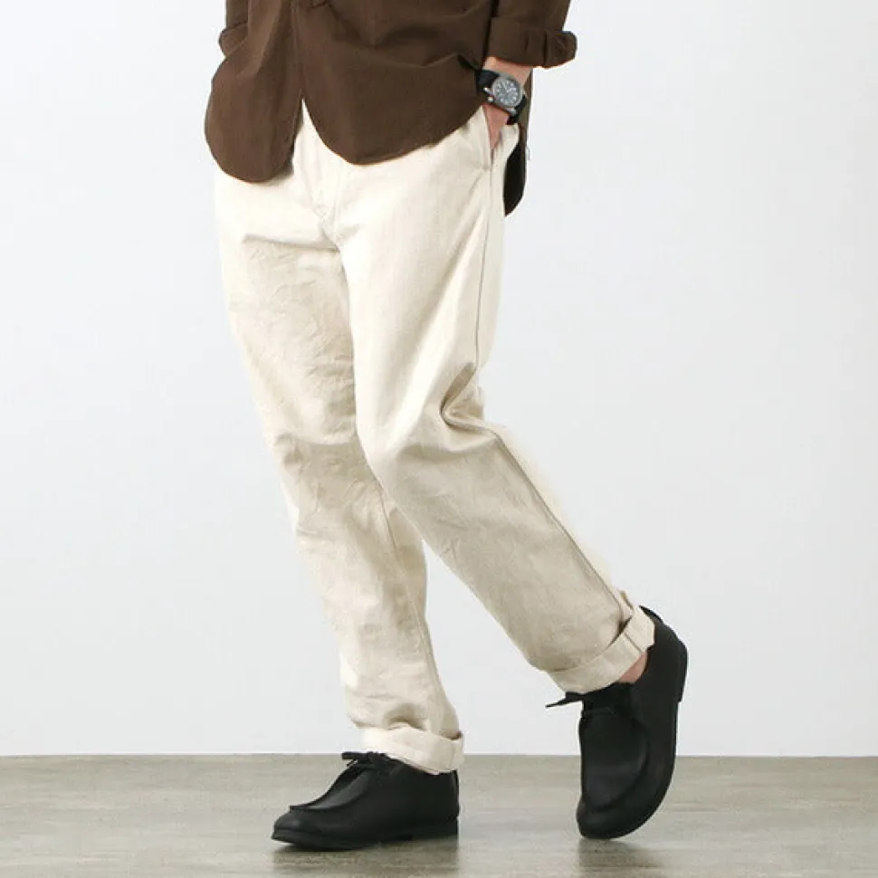 FOB FACTORY / F0496 Hemp denim work trousers