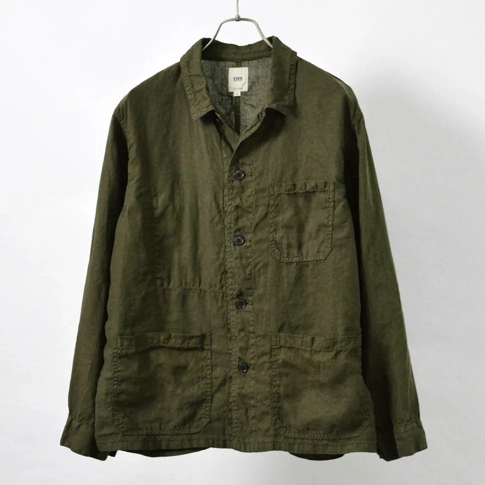 FOB FACTORY / F2413 Hemp shirt jacket