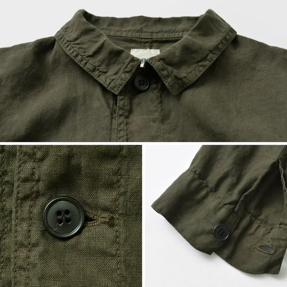 FOB FACTORY / F2413 Hemp shirt jacket