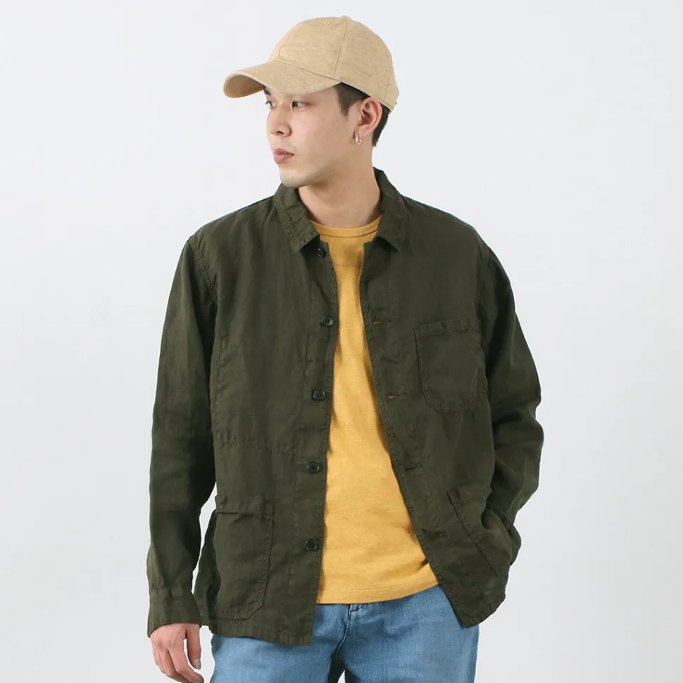 FOB FACTORY / F2413 Hemp shirt jacket