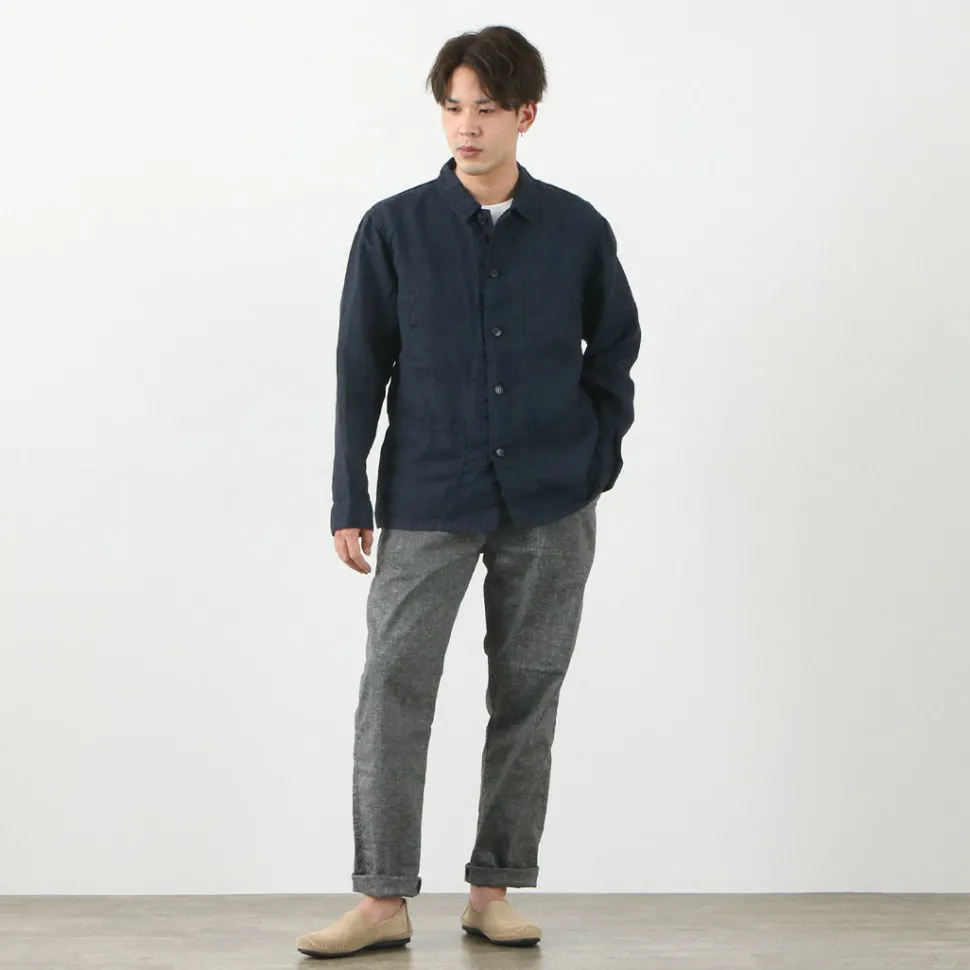 FOB FACTORY / F2413 Hemp shirt jacket