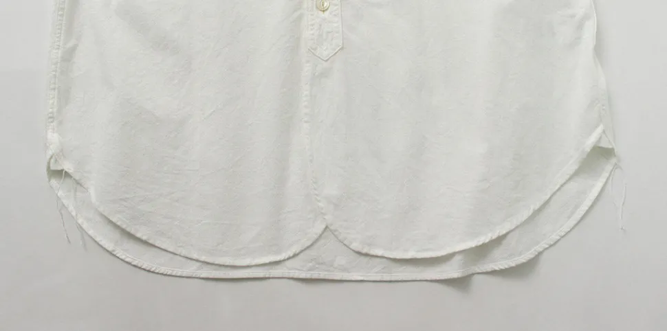 FOB FACTORY / F3429 Long sleeve Ox band collar shirt