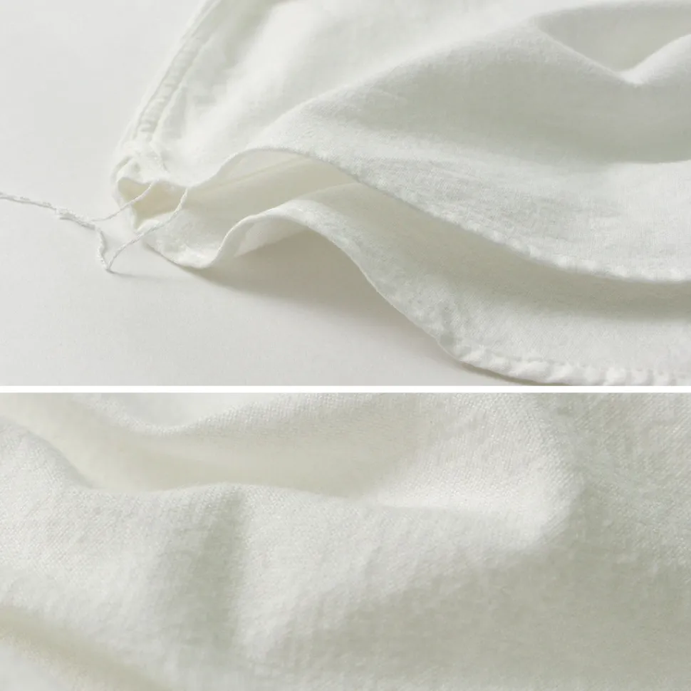 FOB FACTORY / F3429 Long sleeve Ox band collar shirt