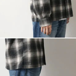 FOB FACTORY / F3505 Nel open collar shirt