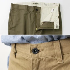 FOB FACTORY / F0522 Vat dye herringbone trouser