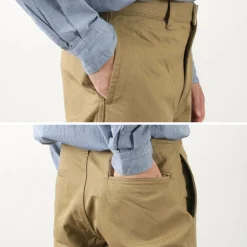 FOB FACTORY / F0522 Vat dye herringbone trouser