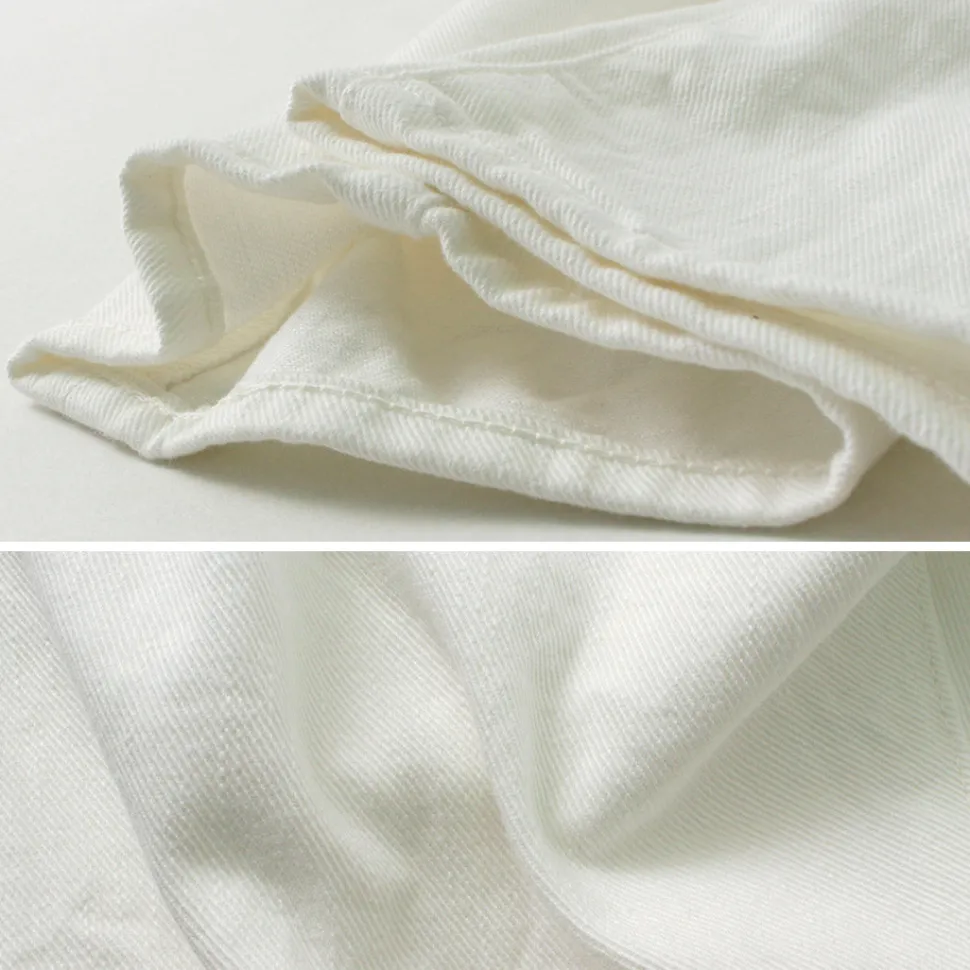 FOB FACTORY / F1153 White Denim 60 Twill 5P