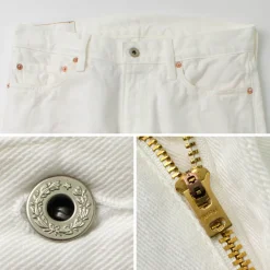 FOB FACTORY / F1153 White Denim 60 Twill 5P