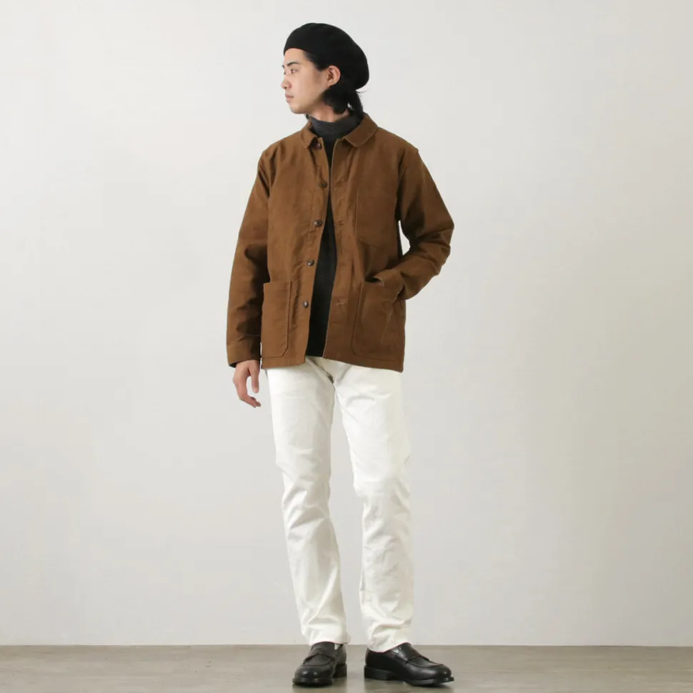 FOB FACTORY / F1153 White Denim 60 Twill 5P