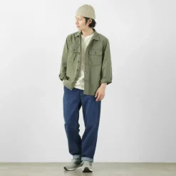 FOB FACTORY / F0511 WW2 Denim deck trousers Used finish