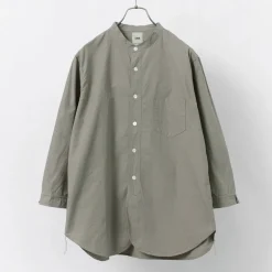 FOB FACTORY / FRC006 military dump band collar shirt