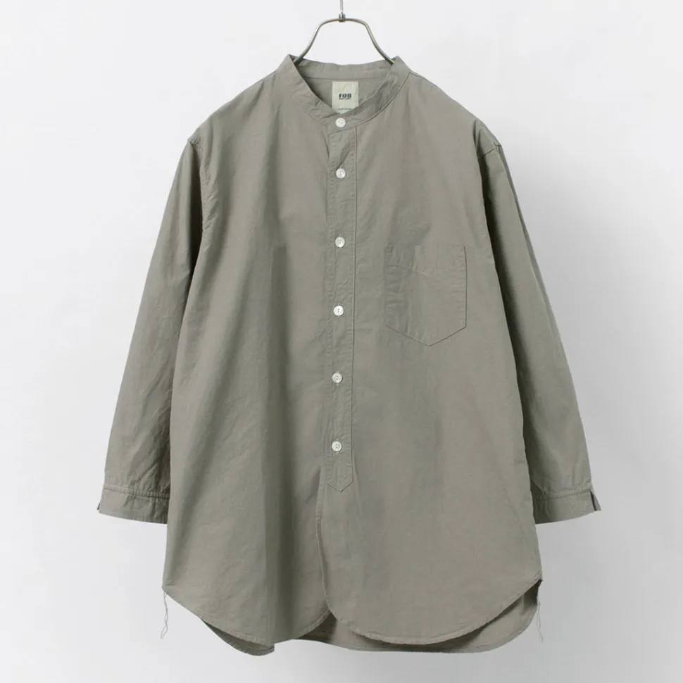 FOB FACTORY / FRC006 military dump band collar shirt