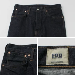 FOB FACTORY / Selvage Denim Tapered 5P Pants
